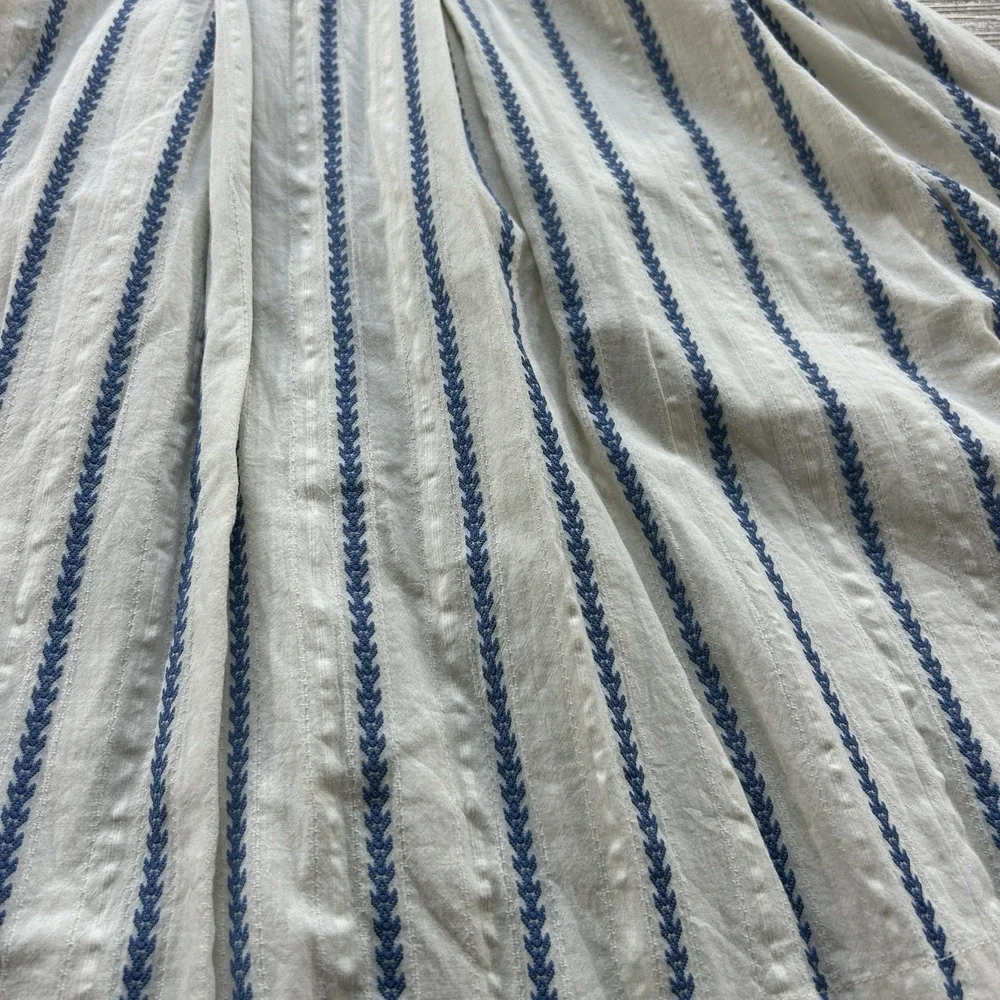 Boden Womens Size 6 Monte Carlo Sleeveless Pleated Belted Embroidered Dress - Picture 6 of 13